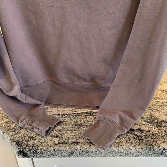 Roots 1/4 Zip lightweight shirt Grey with Beaver Logo and Long Sleeves - Picture 3 of 4